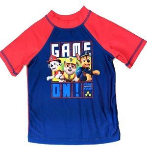 Boys Tshirt Size 4 PAW Patrol Rash Guard Swim Shirt